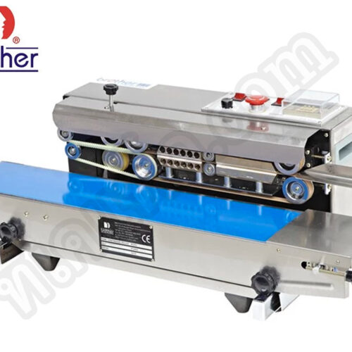 เครื่องซีลสายพาน รุ่น SF-150W โครงสร้างสแตนเลสอย่างดี