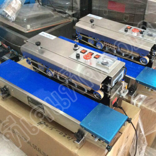 เครื่องซีลและเติมลมไนโตรเจน รุ่น SF-150W โครงสร้างสแตนเลสอย่างดี