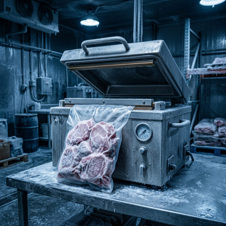 เครื่องซีลอาหารแช่แข็ง สำหรับใช้กับธุรกิจอาหารแช่แข็งเพื่อทนอุณหภูมิต่ำ